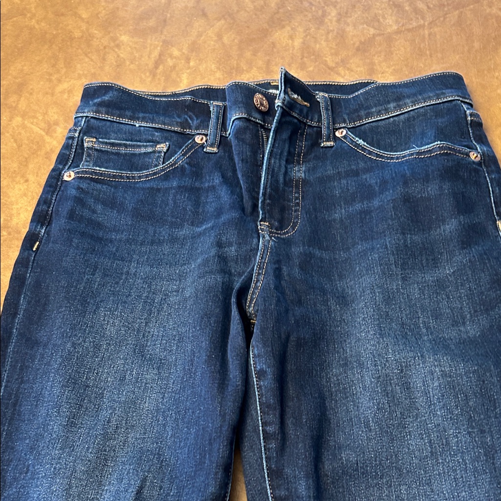 Express Dark Blue Women's Straight Leg Jeans